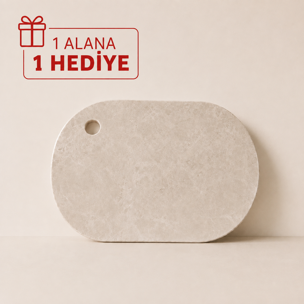 Oval Doğal Taş Sunum Tepsisi